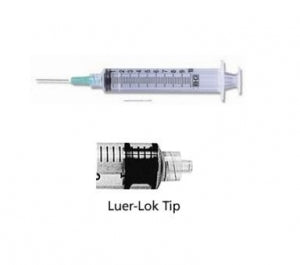 BD Syringe / Needle Combination with Luer-Lok Tip - Syringe with Needle and Luer Lock, 21G x 1" - 309642