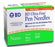 BD Ultra-Fine Nano Pen Insulin Needles - Ultra-Fine Nano Pen Needle, 32G x 4 mm - 320883