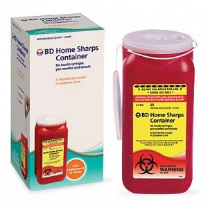 BD Home Sharps Container - CONTAINER, SHARPS, 1.4 QT, CONSUMER TOP - 323487