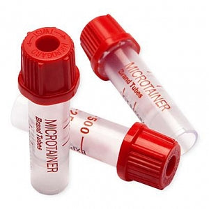 BD Microtainer Blood Collection Tubes - Microtainer Blood Collection Tubes, No Additive, Red - 365963