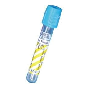 BD BDid Plastic Whole Blood Tube with Sodium Citrate - TUBE, CITRATE, LT BLU, ADDITV, 13X75MM, 2 - 366560