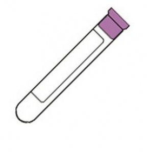 BD Vacutainer Ethylenediaminetetraacetic Acid (EDTA) Tubes - Plastic Vacutainer EDTA Tube with Lavender Conventional Closure, Paper Label, 13 mm x 75 mm, 3 mL - 367835