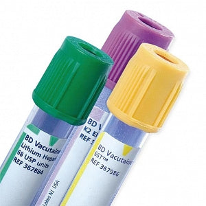 BD Vacutainer PST Tubes - Vacutainer PST Lithium Heparin Plastic Plasma Tube, 13 mm x 75 mm, 3 mL Volume, Green - 367960