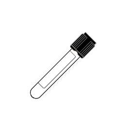 BD Westergren Sedimentation Tubes - Plasma Tube, Hemogard Lid, Black, 2.4 mL - 369741