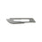 Aspen Surgical Products Carbon Steel Blades with Rib-Back Design - Carbon-Steel Surgical Blade, Size #20, Sterile - 371120