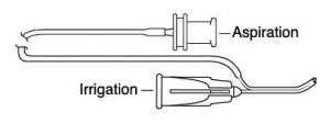 Beaver Visitec Ophthalmic Cannulas - 23G/23G I and A Cannula, Simcoe, 1 mm ID/2mm OD, .30 mm Aspiration Port - 585047