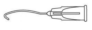 Beaver Visitec Ophthalmic Cannulas - 27G x 7/8" Hydrodissection HydroExpression Cannula, Corydon, 30 Degrees, 1.8 mm from End - 585191