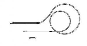 Beaver Visitec Ophthalmic Cannulas - Frontalis Suspension Set, Seiff, with 20G x 2-1/2 Needle, 40 cm Solid Silicone Tubing, 10 mm Silicone Tubing Sleeve - 585192