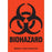 Brady Biohazard Labels - Polyester Biohazard Label, Black on Orange, 5" x 3.5" - 18766LS