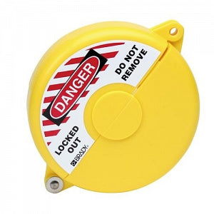 Brady Worldwide Gate Valve Lockouts - Gate Valve Lockout, Yellow, Size S - 65591