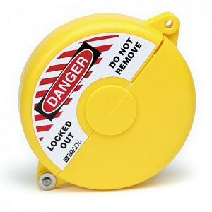 Brady Worldwide Gate Valve Lockouts - Gate Valve Lockout, Yellow, Size M - 65592