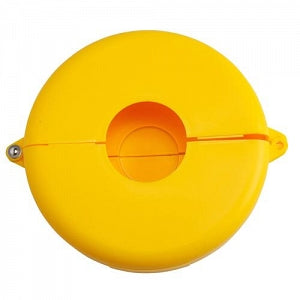 Brady Worldwide Gate Valve Lockouts - Gate Valve Lockout, Yellow, Size L - 65593