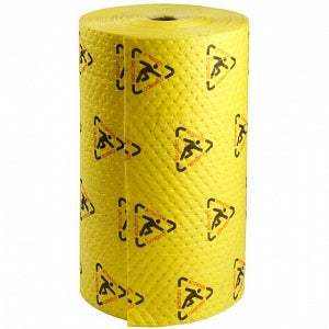 Brady Wor BRIGHTSORB High Visibility Absorbent Rolls - Brightsorb High-Visibility Perferated Roll, 30" x 150", Heavy - CH30DP