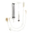 Avanos Medical MIC-KEY Low-Profile Feeding Tube Kits - MIC-KEY Gastrostomy Feeding Tube Kit with Balloon, 14 Fr, 2.7 cm Stoma Length - 0120-14-2.7