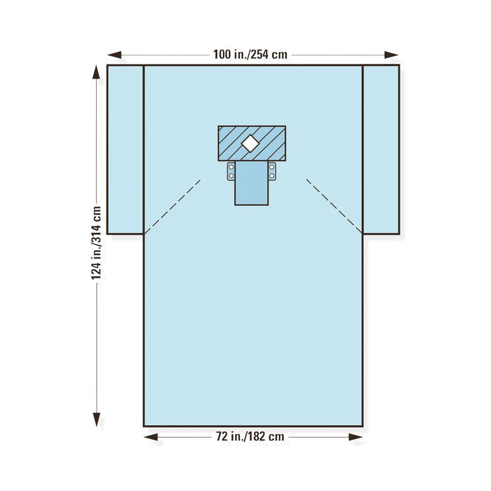 Halyard Health Thyroid Drapes - DRAPE, THYROID, CLEAR PANELS, STERILE - 40539