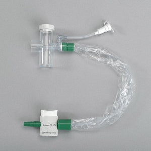 Halyard Health Adult Trach Care 24-Hr T-Piece - Adult Trach Care Closed Suction System Kit for Endotracheal Tube, T-Piece, 12 Fr x 54 cm - 2155