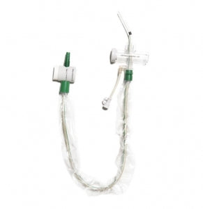 Halyard Health Closed Suction Catheter, T-Piece - Adult Trach Care Closed Suction System Kit for Endotracheal Tube, Swivel T-Piece, 14 Fr x 54 cm - 22015