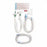 Avanos Trach Care 24-Hour Double-Swivel Elbow Wet Pak - Adult Trach Care Closed Suction System Kit for Tracheostomy, T-Piece with MDI Port, 14 Fr x 30.5 cm - 8169