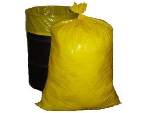 The Rainbow Bag Company Trash Liners - Trash Bag, Yellow, 36" x 56", 2 Mil, 55 gal. - 365620100-Y