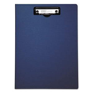 Baumgartens Blue 8.5" x 11" Portfolio Clipboard - Portfolio Clipboard With Low-Profile Clip, 1/2" Capacity, 8-1/2" x 11", Blue - 61633