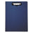 Baumgartens Blue 8.5" x 11" Portfolio Clipboard - Portfolio Clipboard With Low-Profile Clip, 1/2" Capacity, 8-1/2" x 11", Blue - 61633