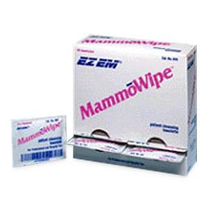 Bracco Diagnostics EZ EM Mammography Wipe - Benzalkonium Chloride / Ethyl Alcohol Mammography Wipe for Gravity Feed Dispenser - 600103