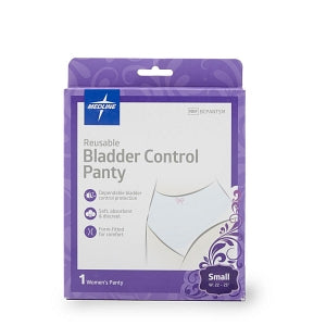 Medline Reusable Light Incontinence Pants - Reusable Light Incontinence Pants, Women, Size Small, for Waist Size 22-25" - BCPANTSM