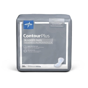 Medline ContourPlus Bladder Control Pads - ContourPlus Bladder Control Pad for Incontinence, Ultimate, 8" x 17" - BCPE03