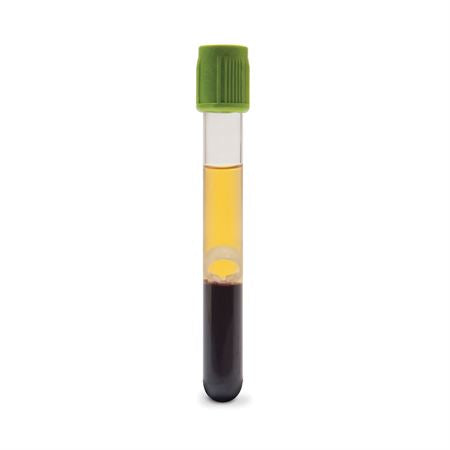 BD Vacutainer Barricor Plasma - Lime - 13 x 75mm 3.0mL