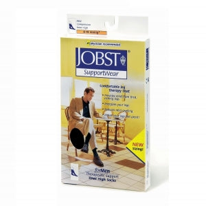 BSN Medical Jobst Over-The-Calf Support Socks - Over-the-Calf Support Socks, Men, Black, Size M - 110302