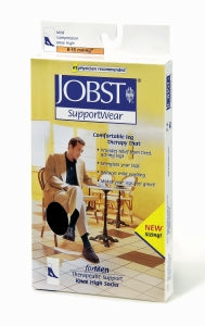 BSN Medical Jobst Over-The-Calf Support Socks - Over-the-Calf Support Socks, Men, White, Size L - 110333