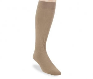 BSN Medical JOBST forMen Knee High Stockings - JOBST forMen Ribbed Knee-High Stocking, Closed Toe, Khaki, Size S - 115100