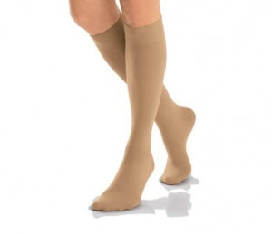 BSN Medical JOBST Opaque Knee High Stockings - Opaque Knee-High Stocking, Beige, Size S - 115212