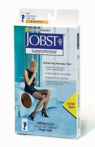 BSN Medical Anti-Embolism Thigh Stockings - Anti-Embolism Stocking, Thigh-High Support, Size M, Beige - 117222