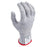 Showa-Best Glove Inc Uncoated Cut Resitant HPPE ANSI A4 Gloves - GLOVE, 15G, CUT RESISTANT, LINER, WHT / GRY, XL - 234X-09