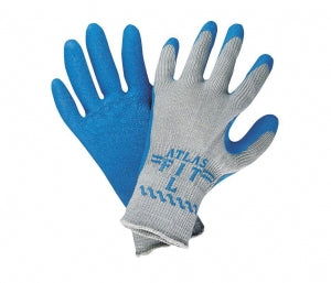 Best Manufacturing Cut-Resistent Coated Gloves - GLOVE, BLUE RUBBER PALM, GRAY LINER, LG/9 - 300L-09