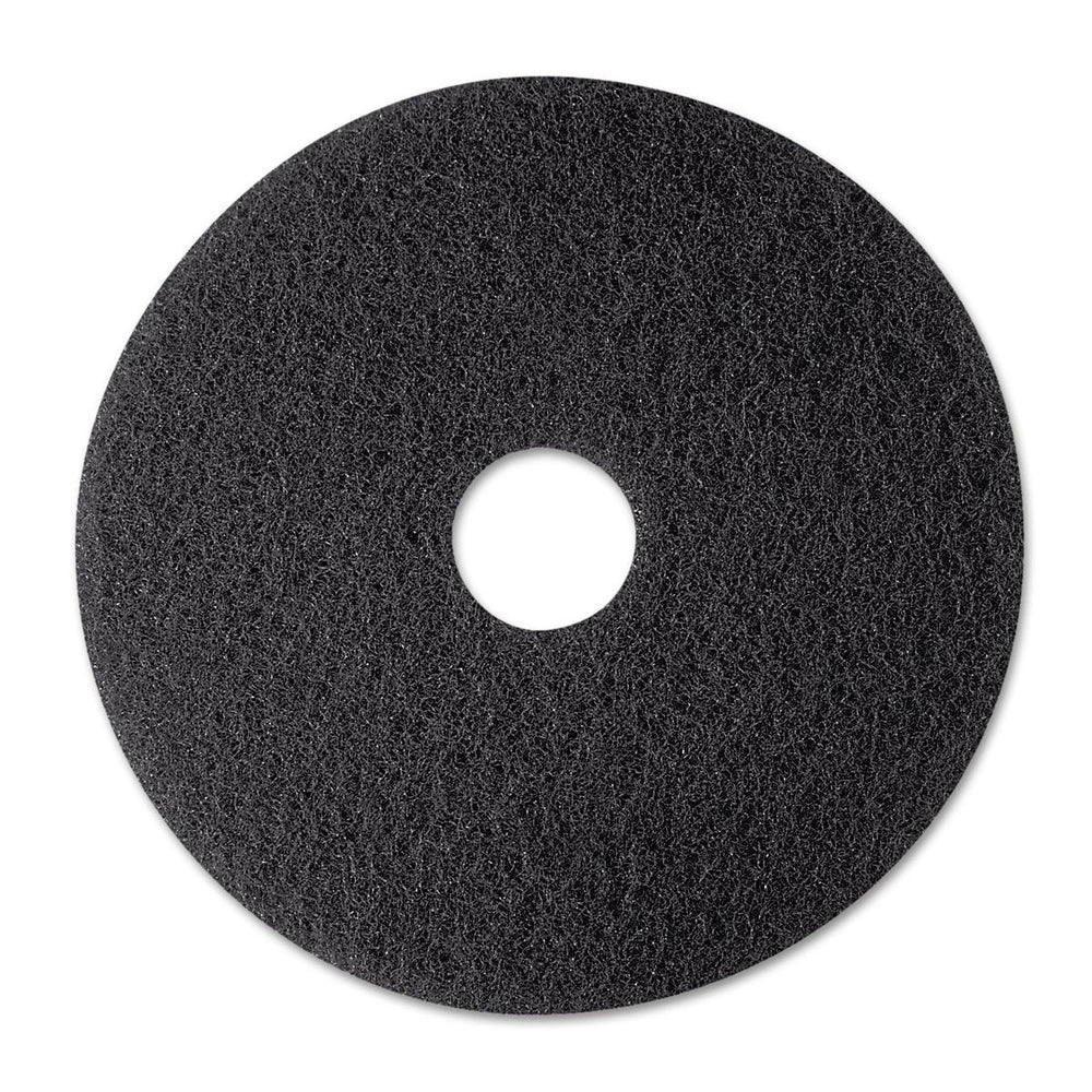 3M Healthcare 7200 Series Black Stripper Pads - Floor Polishing Machine Black Stripper Pad 7200, 12" x 18" - 7200-12X18