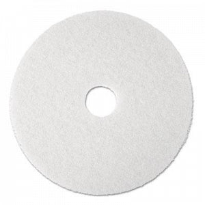 3M Healthcare 3300 Series Natural-Blend White Pad - Natural Blend White Pad 3300 for Floor Polishing Burnishing Machine, 13" - M3313