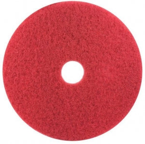 3M Healthcare 5100 Series Red Buffer Pads - 5100 Series Red Spray Buffer Pad, Floor Machine, 12" - M5112