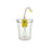 Bemis Mfg Quick-Fit Liner System - Quick-Fit Liner System 1, 500 cc Reusable Outer Canister with Yellow Bracket - 1500 01