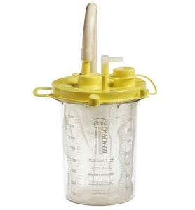 Bemis Mfg Quick-Fit Liner System - Quick-Fit Liner System 1, 500 cc Reusable Outer Canister with Yellow Bracket - 150010