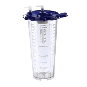 Bemis Hi-Flow Suction Canisters - 3000cc Hi-Flow Suction Canister with Aerostat Filter and Float Valve Shutoff - 3002DSP05