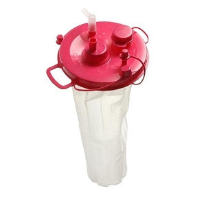 Bemis Mfg Quick-Fit Liner System - Quick-Fit Liner System 3, 000 cc Suction Liner with Pink Lid - 3004