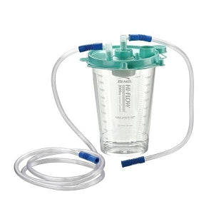 Bemis Hi-Flow Suction Canisters - 2000cc Hi-Flow Suction Canister Kit with 18" and 6' Connecting Tubes - 495410