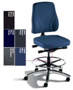 Biofit Engineered Product I Trend Cast Aluminium Base Seatings - CHAIR, POLYURETHANE, HIGH, BLACK - TRENDP-H-2000