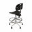 Biofit ArmorSeat Series Laboratory Chairs with ISO 6 Package - ArmorSeat Series Black Laboratory Chair with ISO 6 Package, Aluminum Base and Chrome Metal Parts without Arms, High Seat Height, 21" - 31" - GGA-H-RC-T-AFP-XA-ISO5-BLK