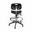 Biofit ArmorSeat Series Laboratory Chairs with ISO 6 Package - ArmorSeat Series Black Laboratory Chair with ISO 6 Package, Reinforced Composite Base and Black Powdercoat Finish without Arms, High Seat Height, 21" - 31" - GGR-H-RC-AFP-XA-ISO5-BLK