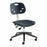 Biofit ArmorSeat Series Laboratory Chairs with ISO 6 Package - ArmorSeat Series Black Laboratory Chair with ISO 6 Package, Reinforced Composite Base and Black Powdercoat Finish without Arms, Low Seat Height, 16" - 21" - GGR-L-RC-T-XF-XA-ISO6-2DS-BLK