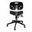 Biofit ArmorSeat Series Laboratory Chairs with ISO 6 Package - ArmorSeat Series Black Laboratory Chair with ISO 6 Package, Reinforced Composite Base and Black Powdercoat Finish without Arms, Low Seat Height, 16" - 21" - GGR-L-RC-T-XF-XA-ISO5-BLK