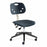 Biofit ArmorSeat Series Laboratory Chairs with ISO 6 Package - ArmorSeat Series Black Laboratory Chair with ISO 6 Package, Reinforced Composite Base and Black Powdercoat Finish without Arms, Low Seat Height, 16" - 21" - GGR-L-RC-T-XF-XA-ISO5-BLK